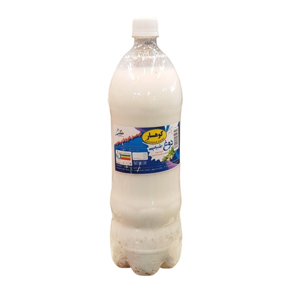 دوغ بدون گاز با طعم کرفس و موسیر کوهسار - 1.5 لیتر