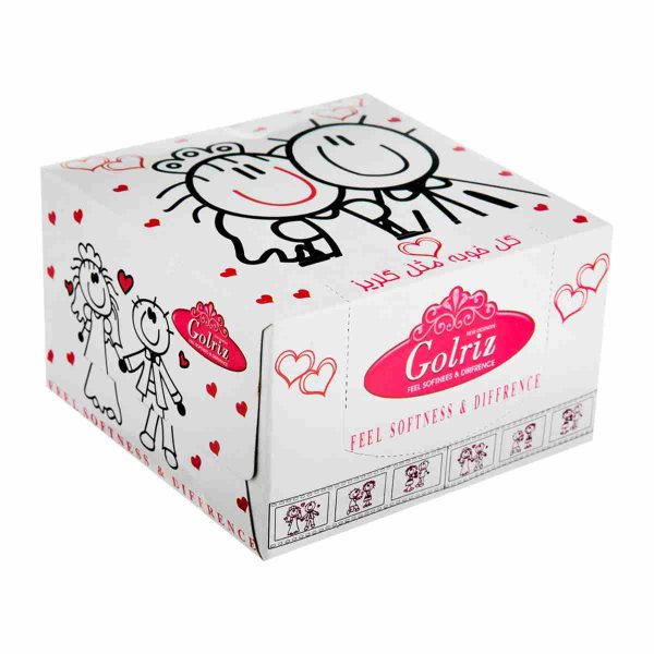 دستمال ماشین گلریز - 50 برگ دو لایه