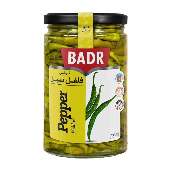 ترشی فـلـفل سبـز بدر - 570 گرم