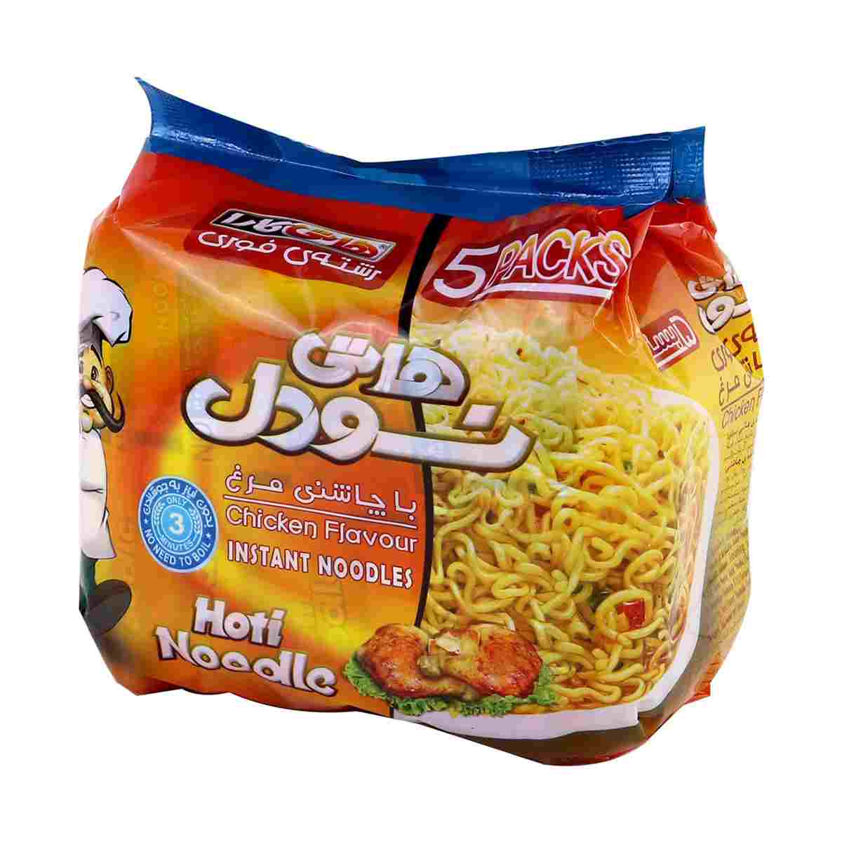 نودل با طعم مرغ هاتی نودل - 5 عددی