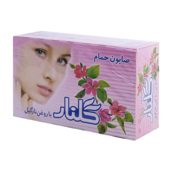 صابون حمام صورتی گلنار با رایحه گل های بهاری بسته 6 عددی