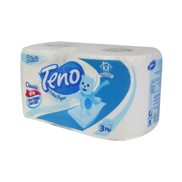 دستمال توالت کلاسیک تنو - ۲ عدد