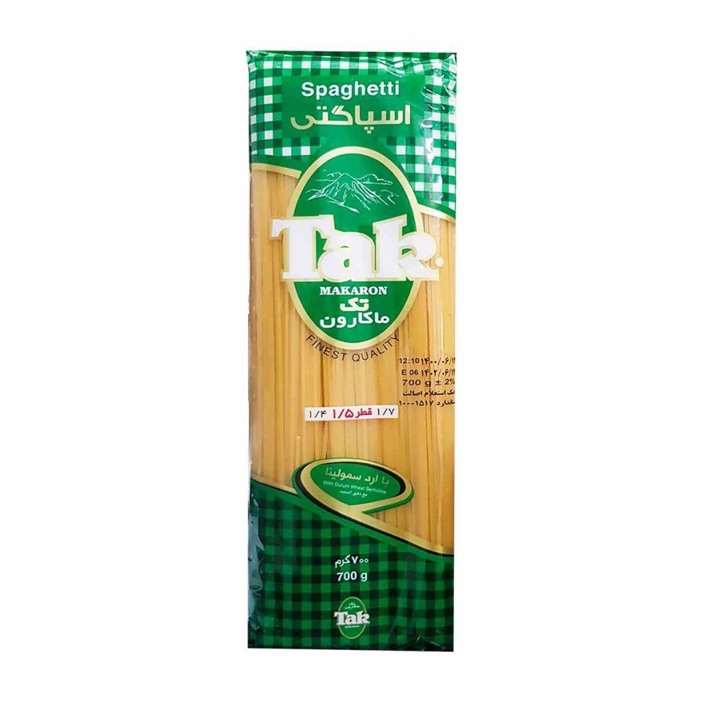 اسپاگتی قطر 1.5 تک ماکارون - 700 گرم