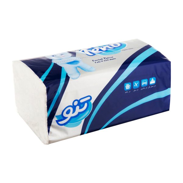 دستمال کاغذی تنو - 250 برگ دو لایه
