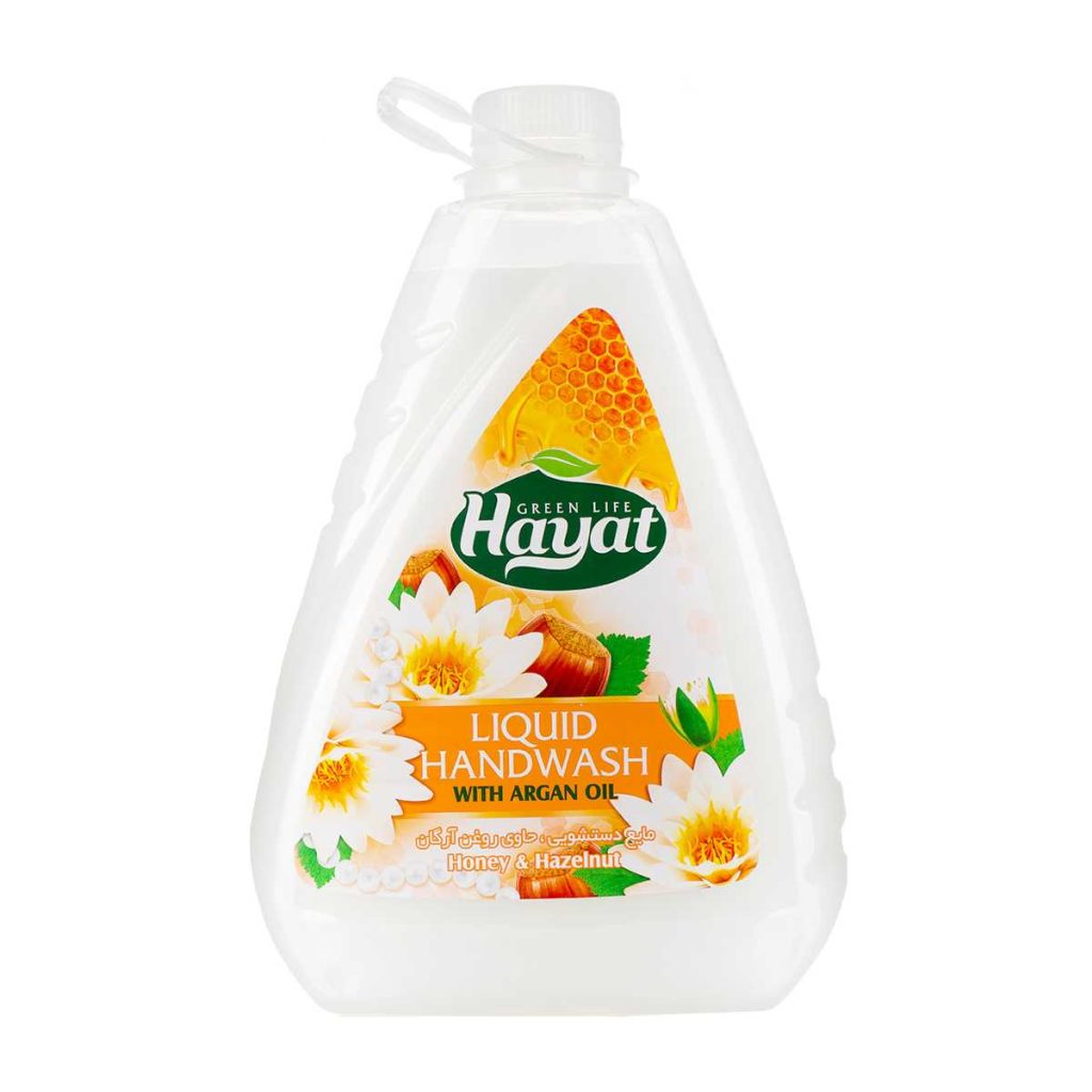مایع دستشویی صدفی سفید حیات حاوی روغن آرگان - 2500 گرم