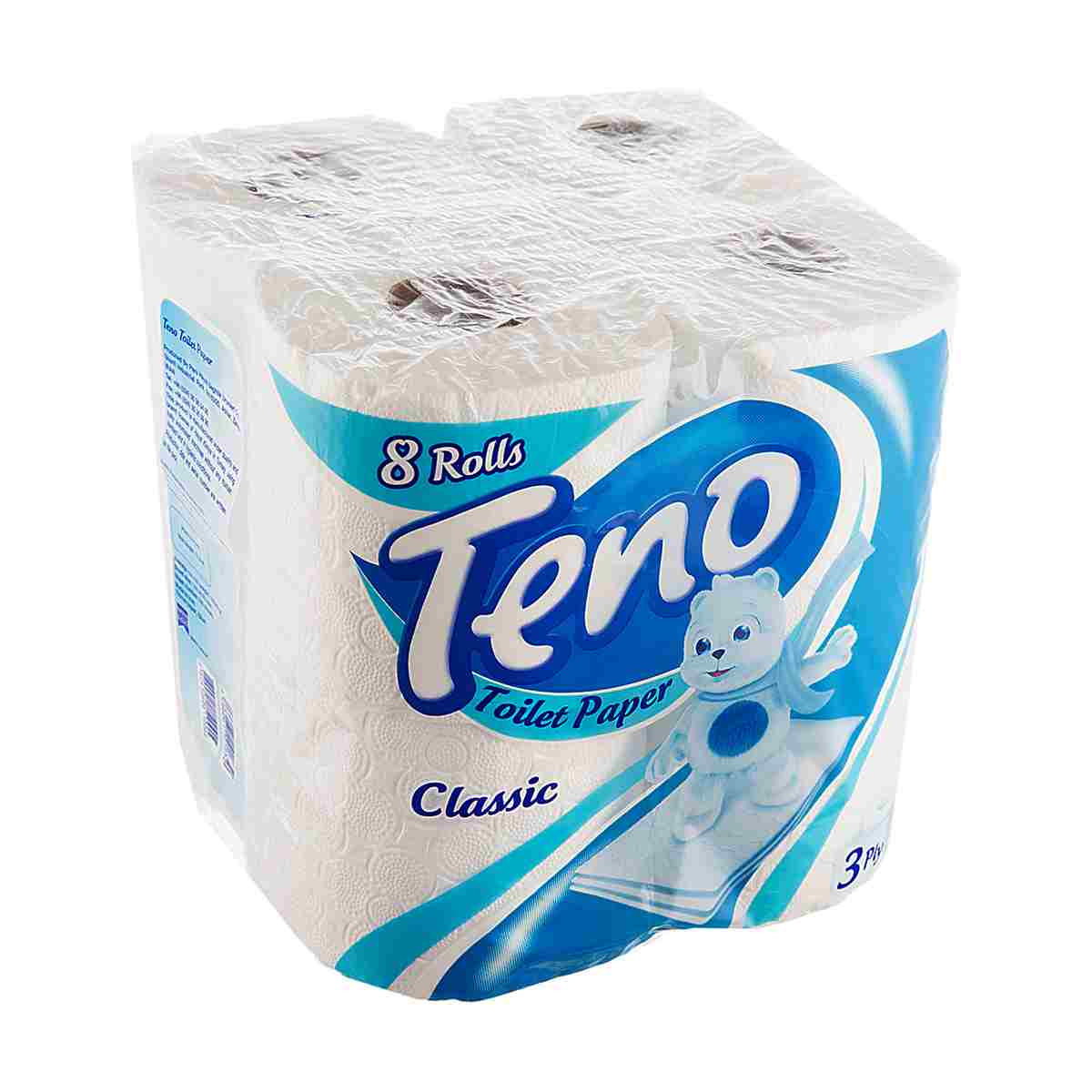 دستمال توالت ۳ لایه تنو ۸ رول
