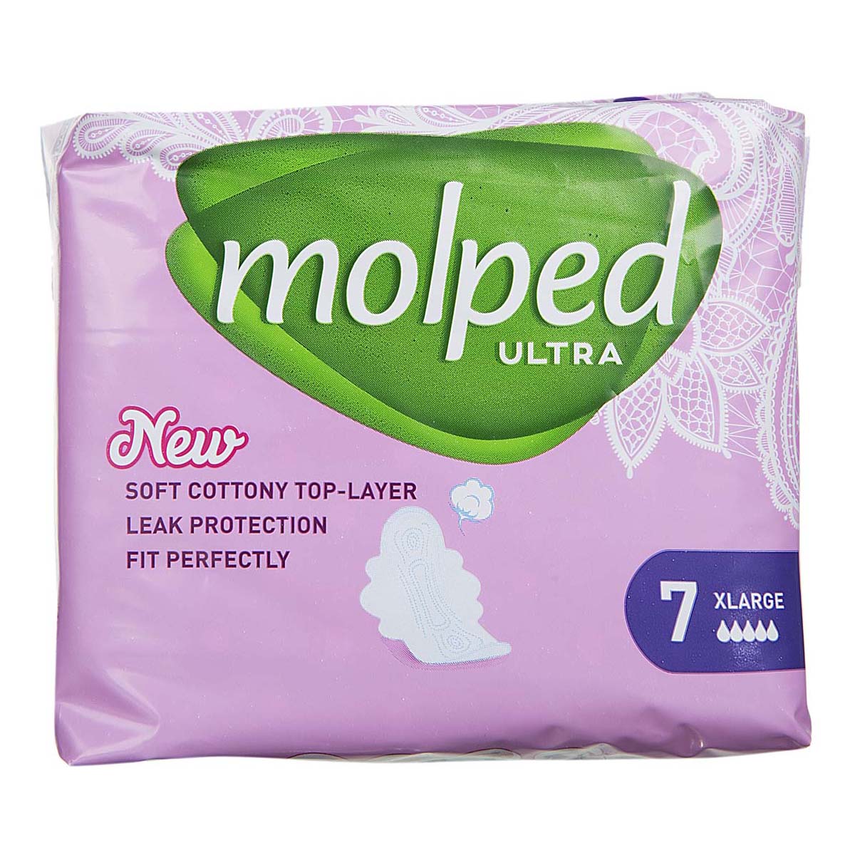 نوار بهداشتی نازک خیلی بزرگ مولپد - 7 عددی - تصویر 2