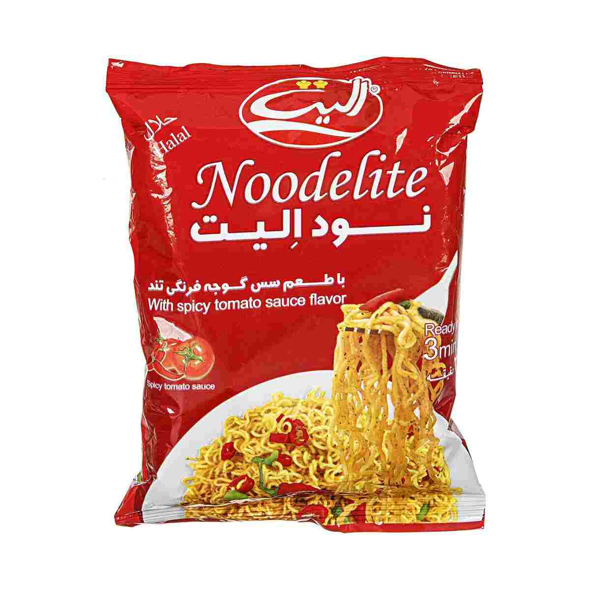 نودل با طعم سس گوجه فرنگی تند الیت - 75 گرم