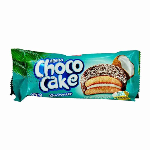 شوکو کیک دوقلو نارگیلی آلبینا شیرین عسل - 40 گرم