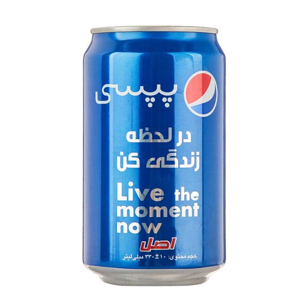 نوشابه گاز دار پپسی با طعم کولا - 330 میلی لیتر