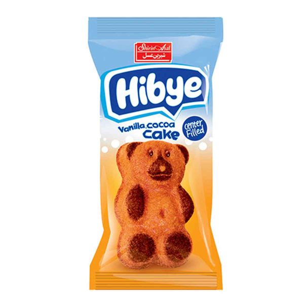 کیک دو رنگ کاکائو وانیلی پاندا با مغزی سس شکلاتی های بای شیرین عسل - 42 گرم