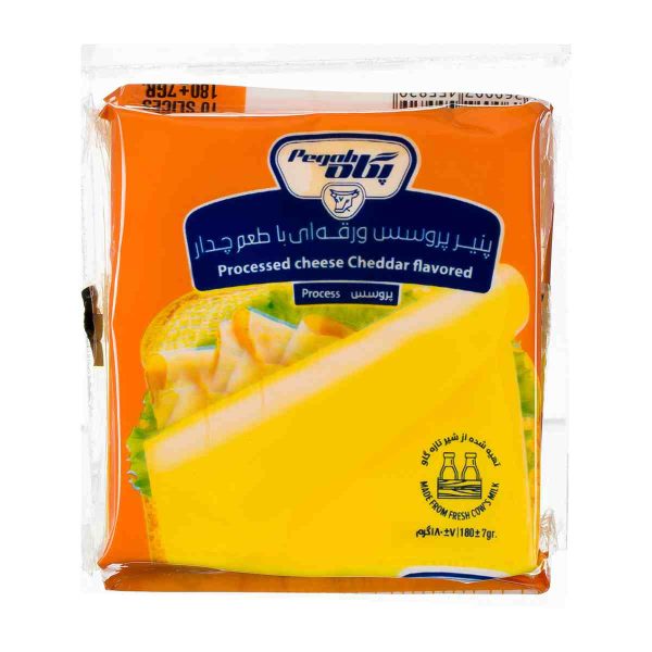 Untitled-9609-compressed پنیر پروسس ورقه ای پگاه با طعم چدار - 180 گرم