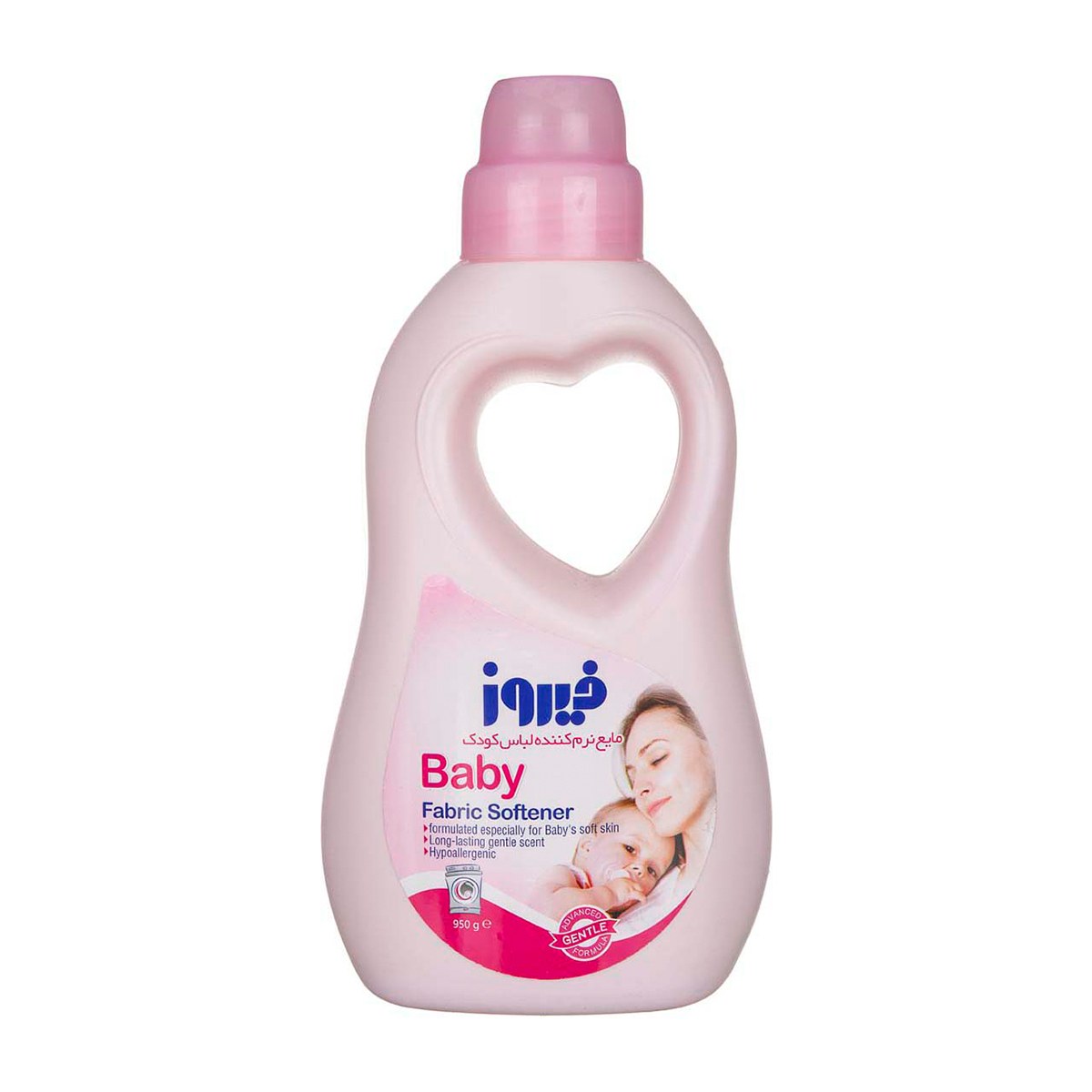 مایع نرم کننده لباس کودک صورتی فیروز – ۹۵۰ گرم