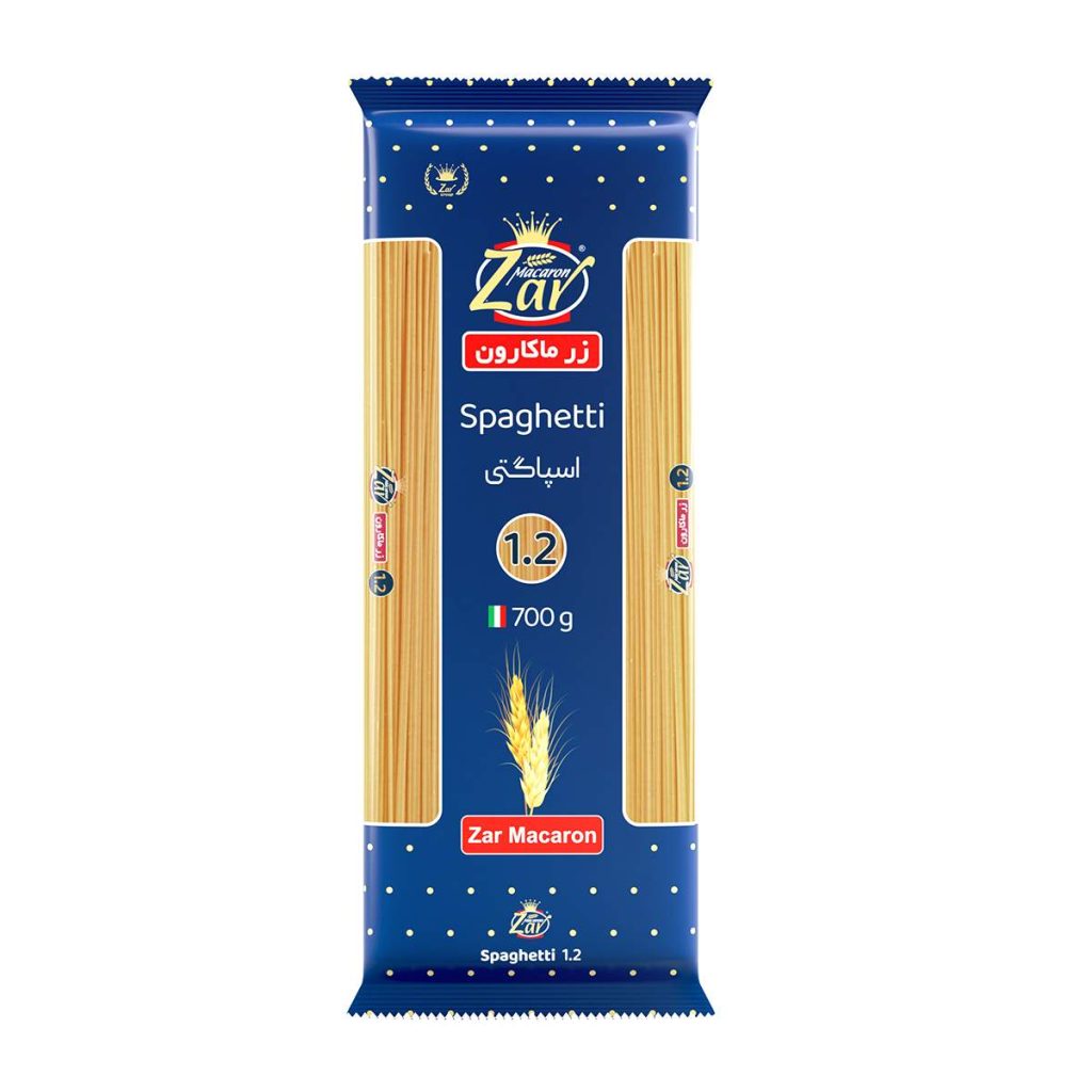 اسپاگتی قطر 1.2 زر ماکارون - 700 گرم
