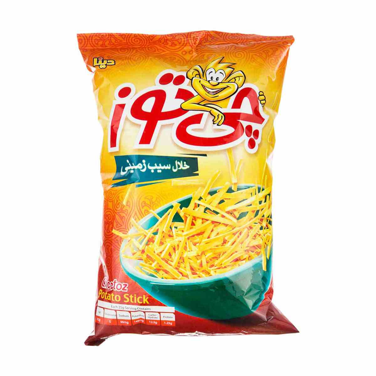 چیپس خلال سیب زمینی چی توز – ۹۰ گرم
