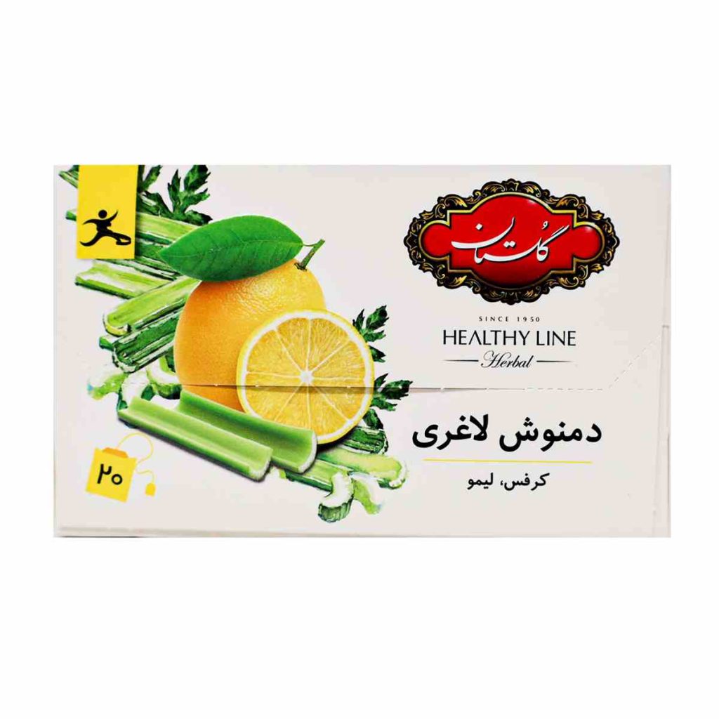 دمنوش مخلوط گیاهی لاغری گلستان بسته 20 عددی