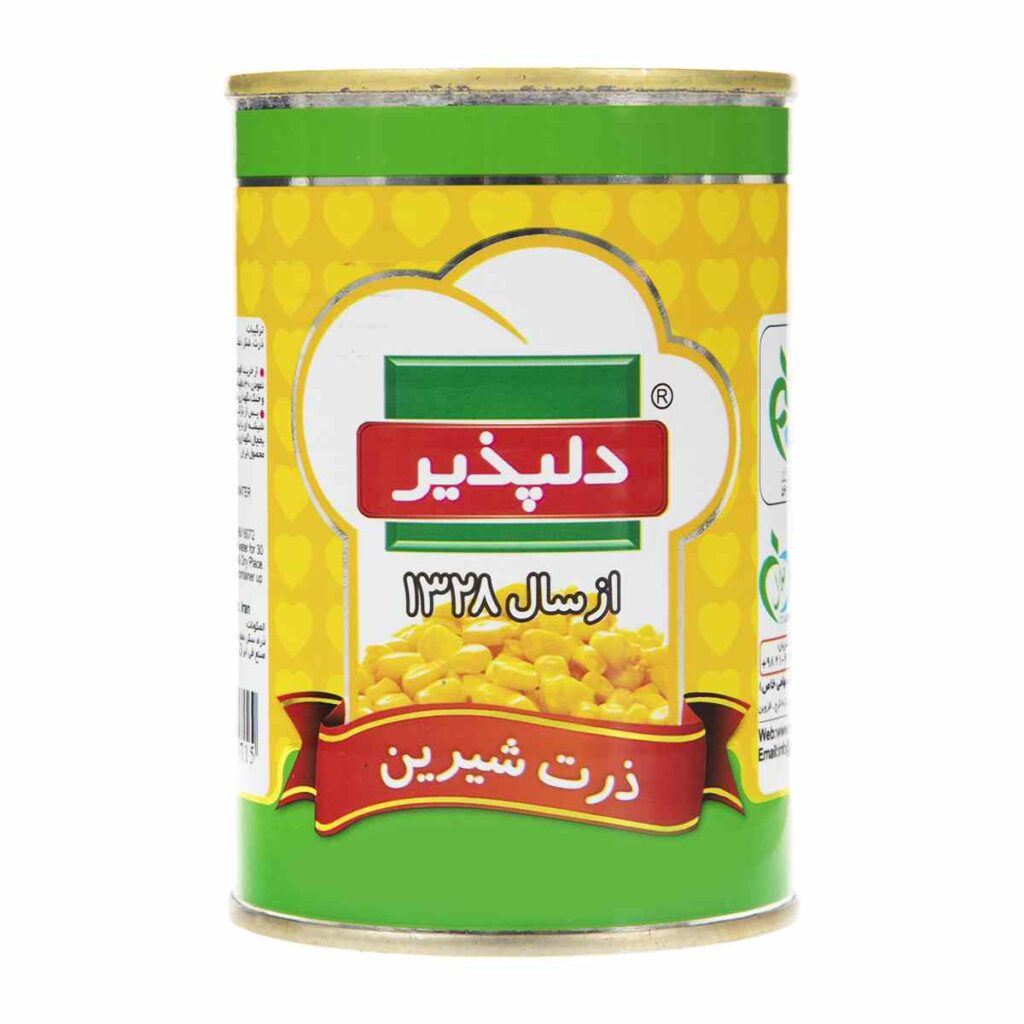 کنسرو ذرت شیرین دلپذیر - 415 گرم