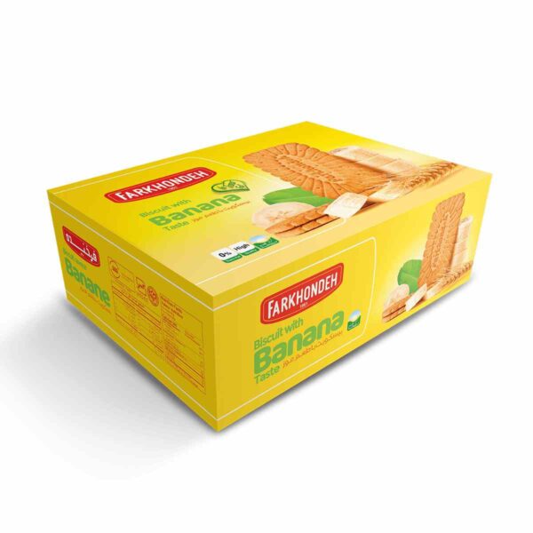 بیسکویت پذیرایی فرخنده با طعم موز - ۱۷۳۰ گرم