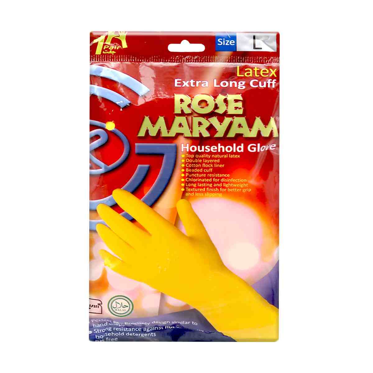 دستکش خانگی ساق بلند رزمریم سایز بزرگ