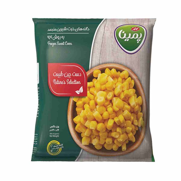 دانه ذرت شیرین منجمد پمینا – 400 گرم