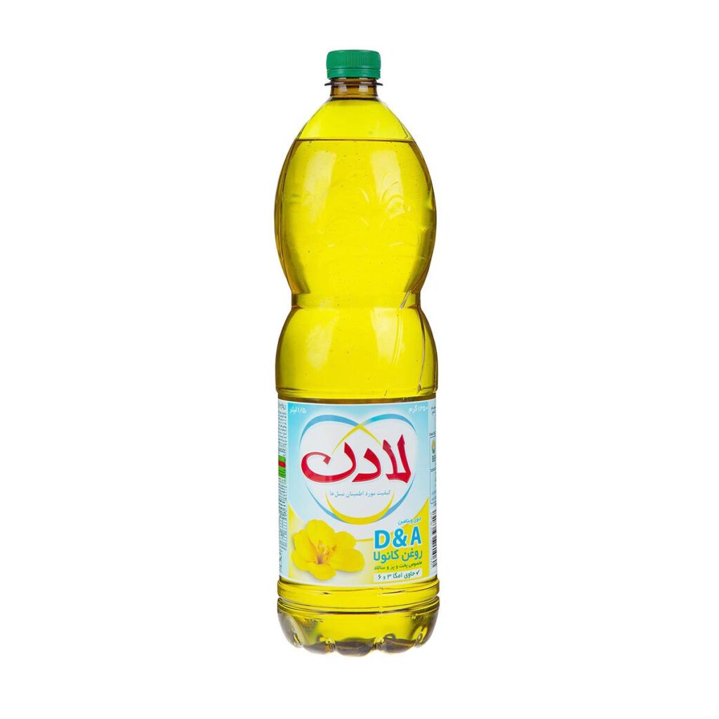 روغن پخت و پز و سالاد کانولا (کلزا) ویتامینه لادن - 810 گرم