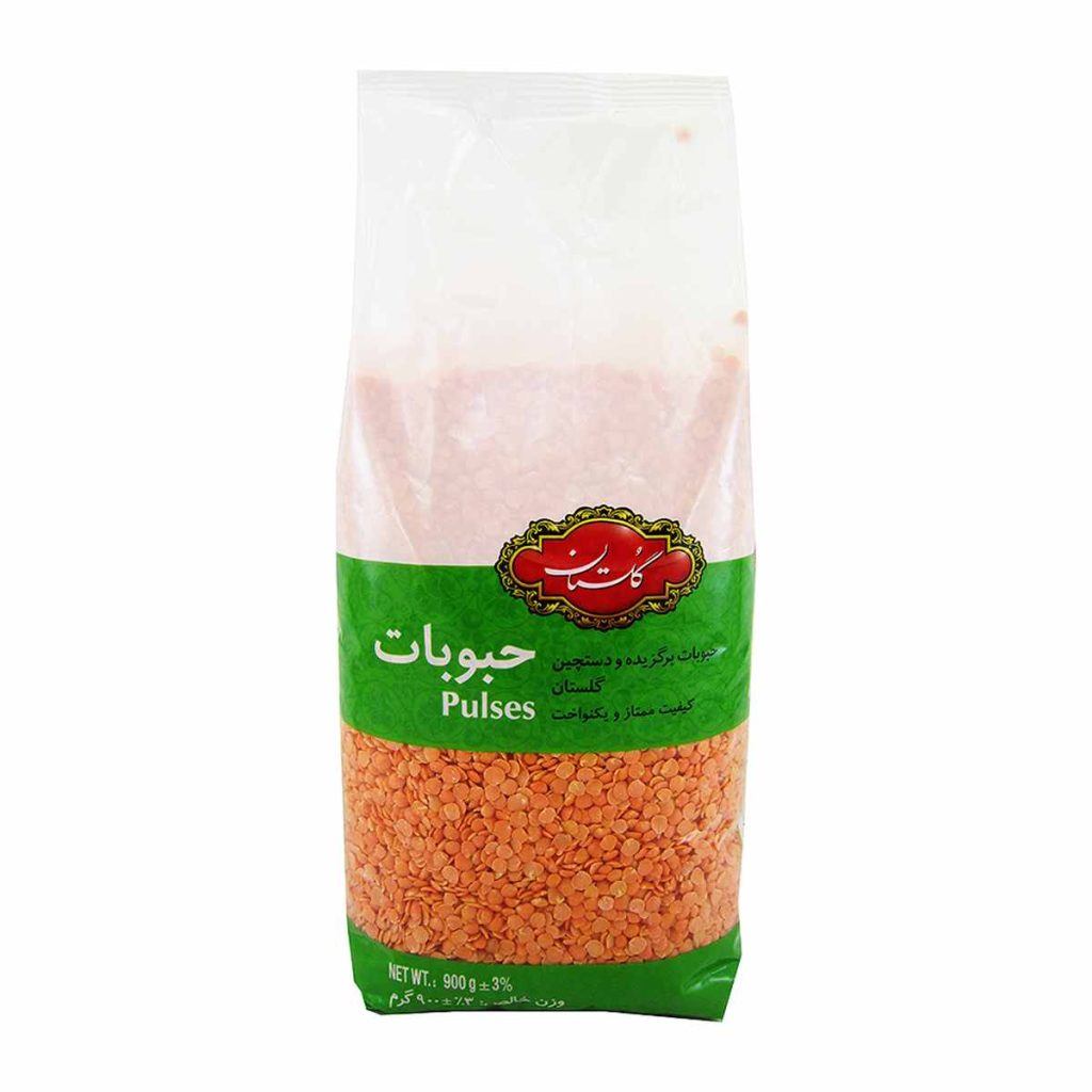 دال عدس ممتاز گلستان - 900 گرم