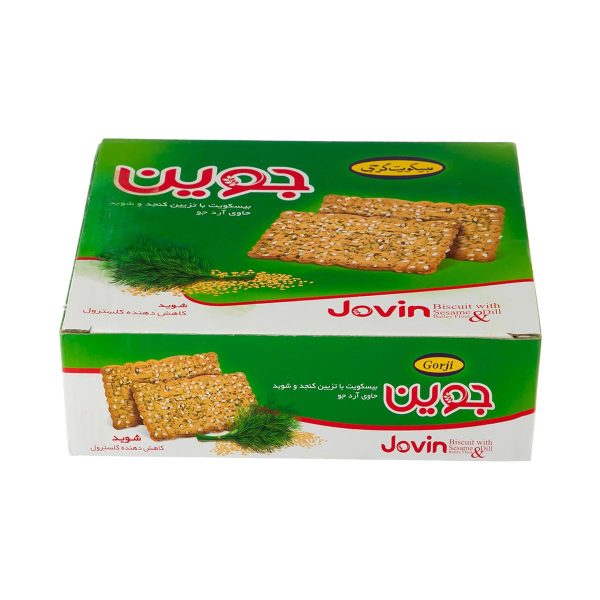 بیسکویت جوین گرجی با تزئین کنجد و شوید – 500 گرم