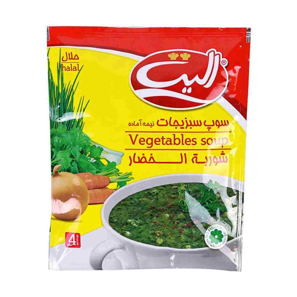سوپ سبزیجات نیمه آماده الیت - 75 گرم
