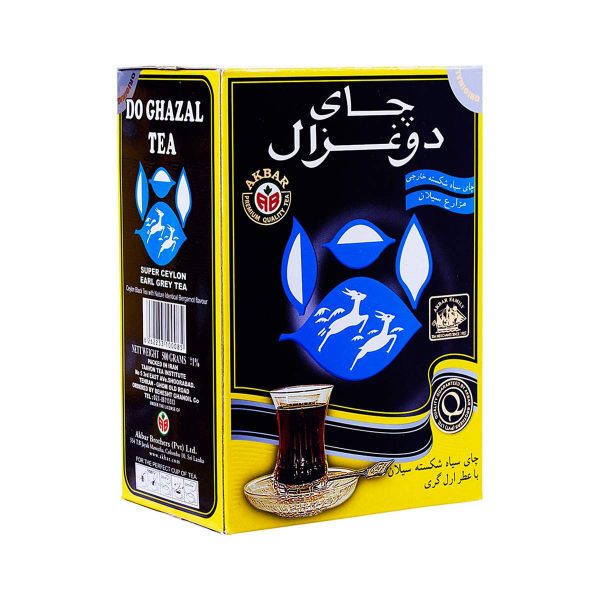 چای سیاه شکسته خارجی با عطر ارل گری دوغزال - 500 گرم