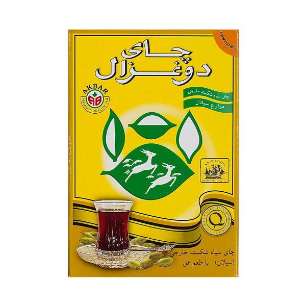 Untitled-254-compressed (2) چای سیاه شکسته خارجی با طعم هل دوغزال - 500 گرم