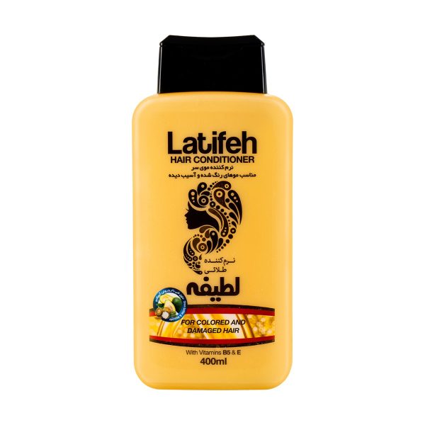 نرم کننده طلایی موهای رنگ شده و آسیب دیده لطیفه – 400 میلی لیتر
