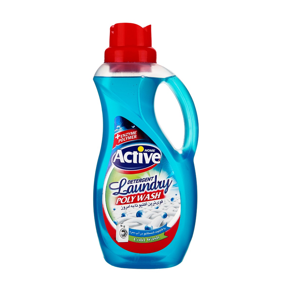 مایع لباسشویی پلی واش آبی اکتیو - 1500 گرم