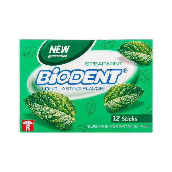 آدامس بدون شکر با طعم نعنا بایودنت - 12 عدد