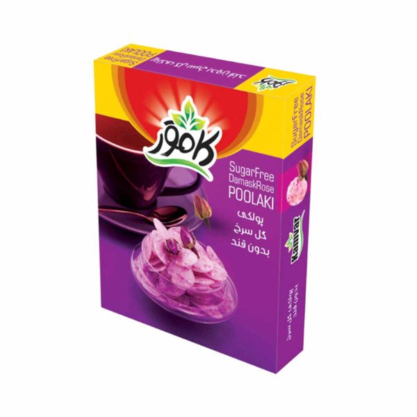 پولکی گل سرخ بدون قند کامور - 150 گرم