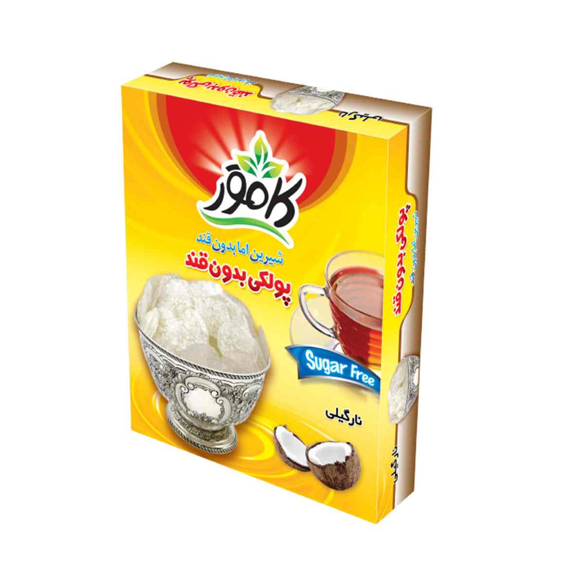 پولکی نارگیلی بدون قند کامور - 150 گرم