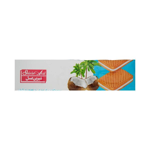 بیسکویت کرم دار با طعم نارگیل شیرین عسل - 120 گرم