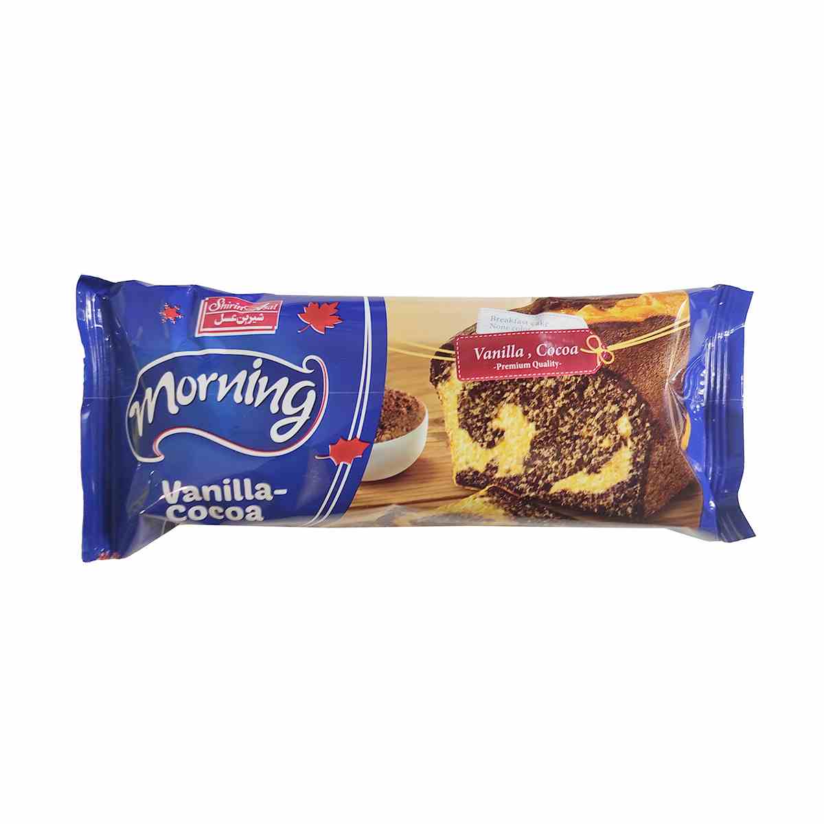 کیک صبحانه دو رنگ مورنینگ وانیلی کاکائویی شیرین عسل - 100 گرم