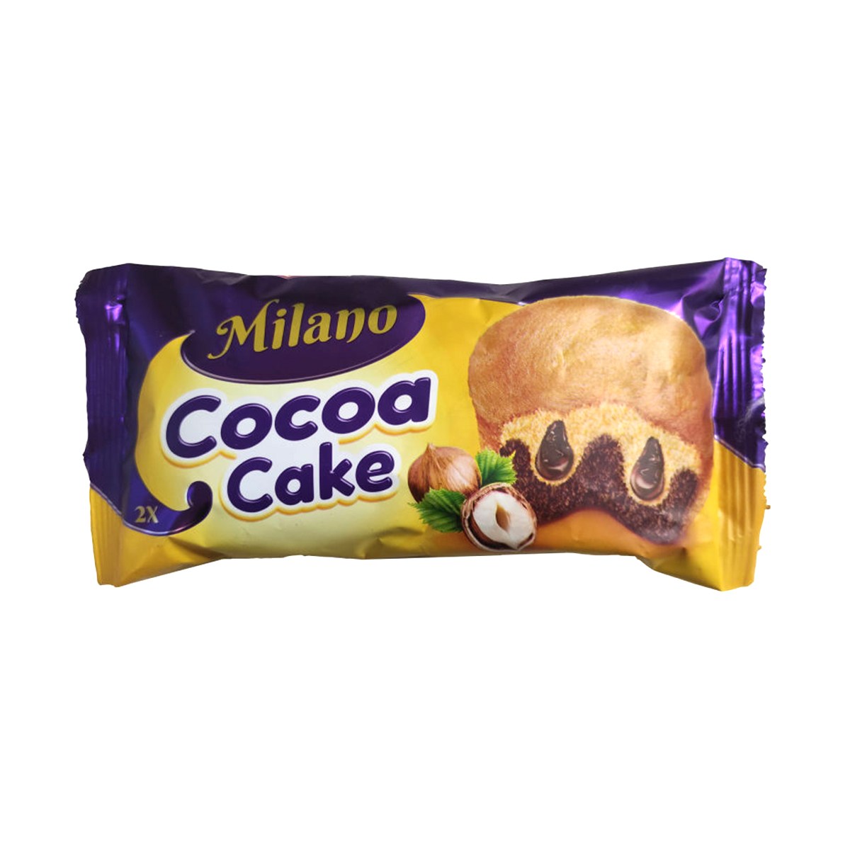 کیک مغزدار کاکائویی فندقی میلانو شیرین عسل – 60 گرم