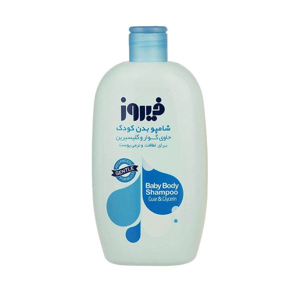 شامپو بدن آبی کودک فیروز حاوی گوار و گلیسیرین - 450 میلی لیتر