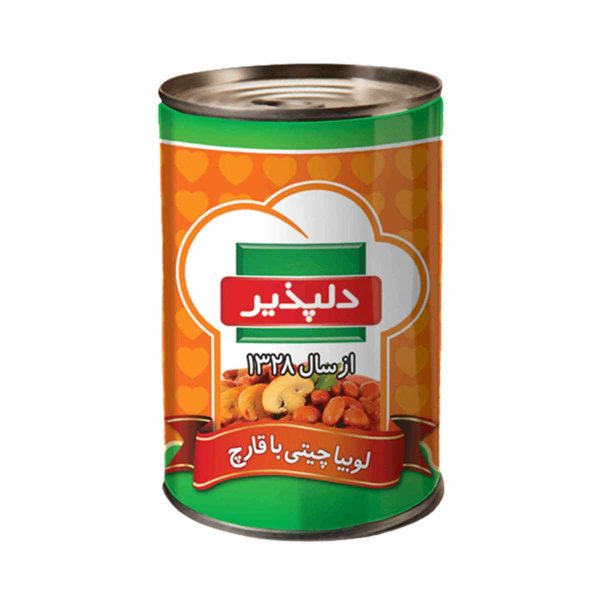 کنسرو لوبیا چیتی با قارچ دلپذیر - 420 گرم