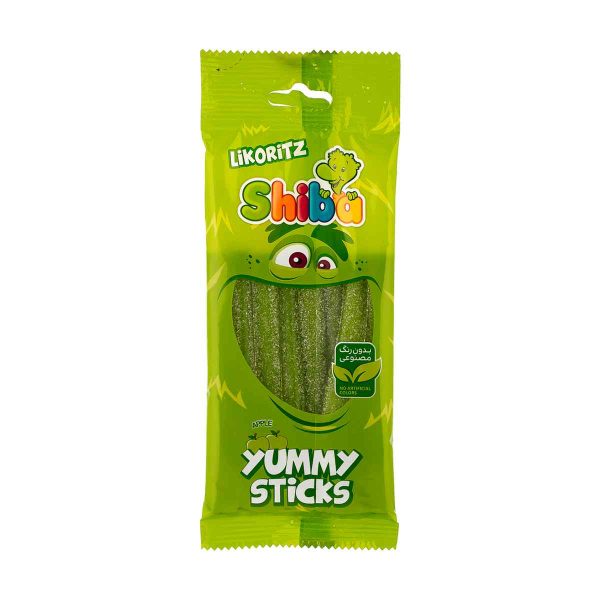 Untitled-4322-compressed پاستیل لیکوریتز مغزدار شکری با طعم سیب شیبا - 90 گرم