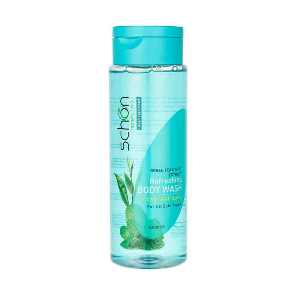 شامپو بدن با عصاره چای سبز و نعنا شون -  ۴۲۰ میلی لیتر
