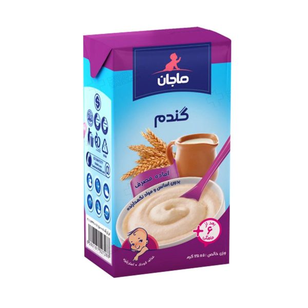 غذای کودک گندم با شیر ماجان - 135 گرم