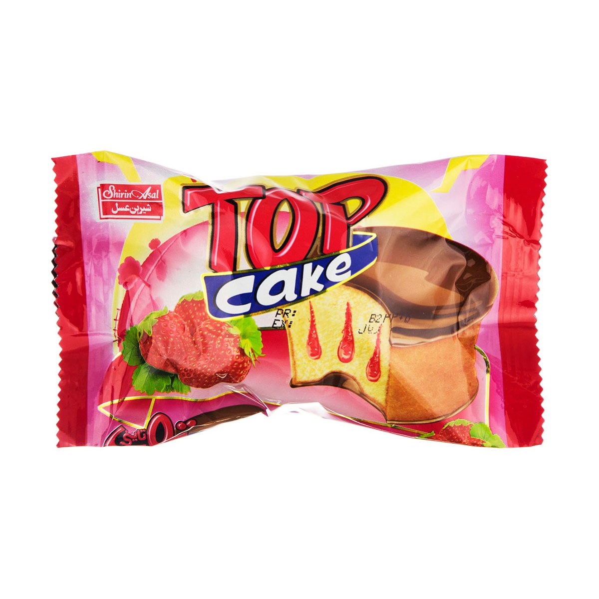 تاپ کیک توت فرنگی شیرین عسل - 30 گرم