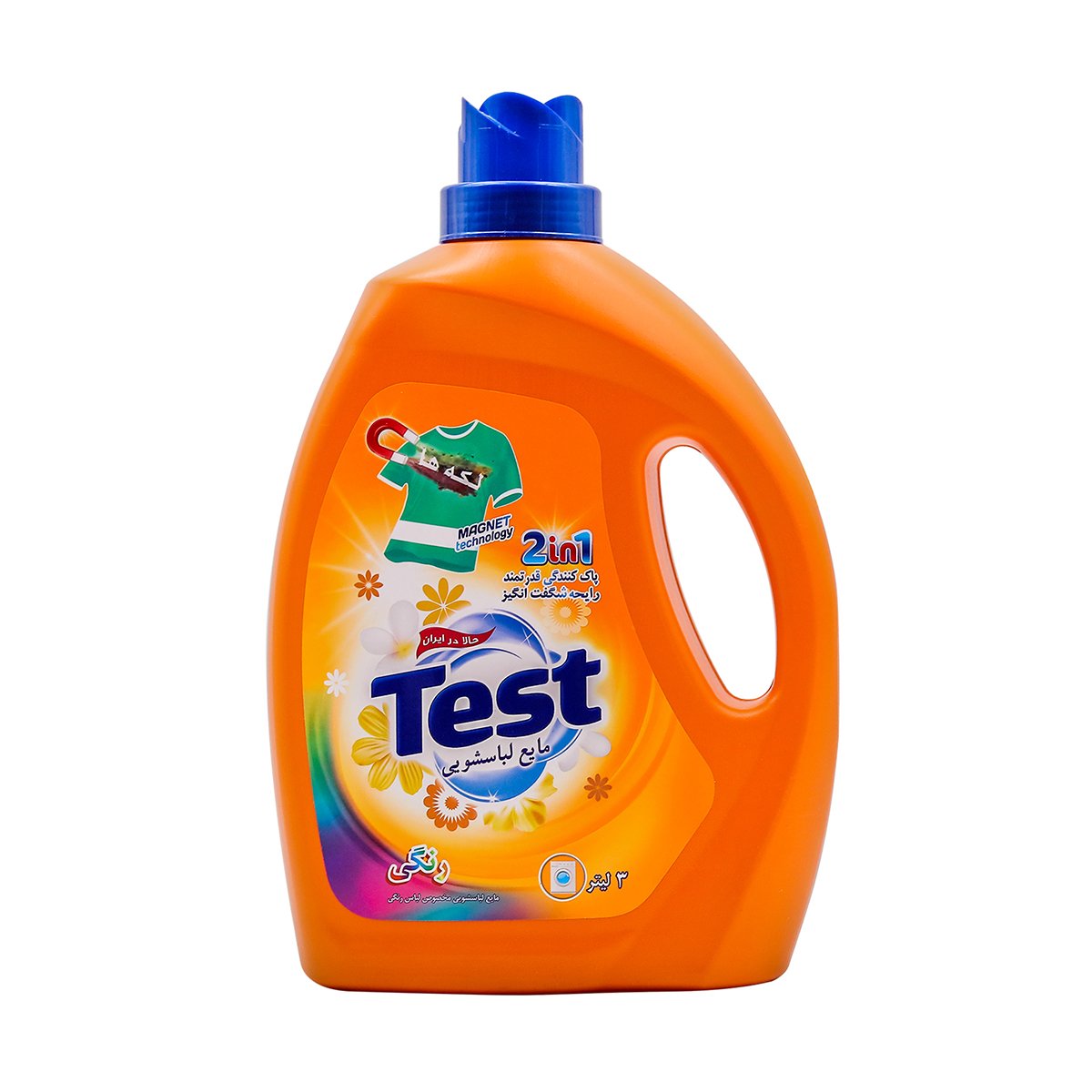 مایع لباسشویی تست مخصوص لباس های رنگی - 3 لیتر