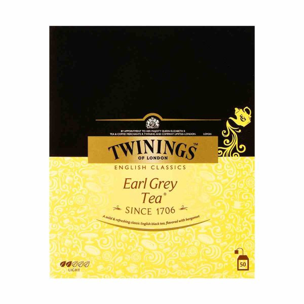 چای سیاه کیسه ای کلاسیک ارل گری توینینگز - 50 عددی