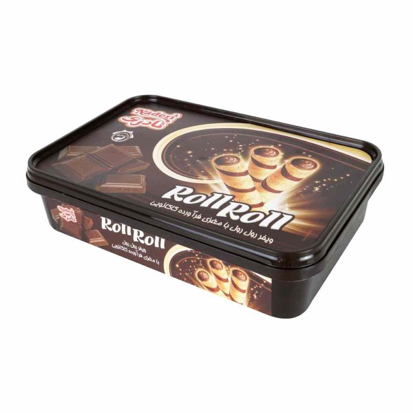 ویفر رول رول نادری با مغزی فرآورده کاکائویی - 250 گرم