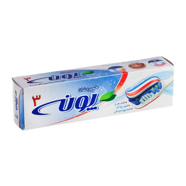 خمیر دندان کامل سه رنگ پونه - 100 میلی لیتر