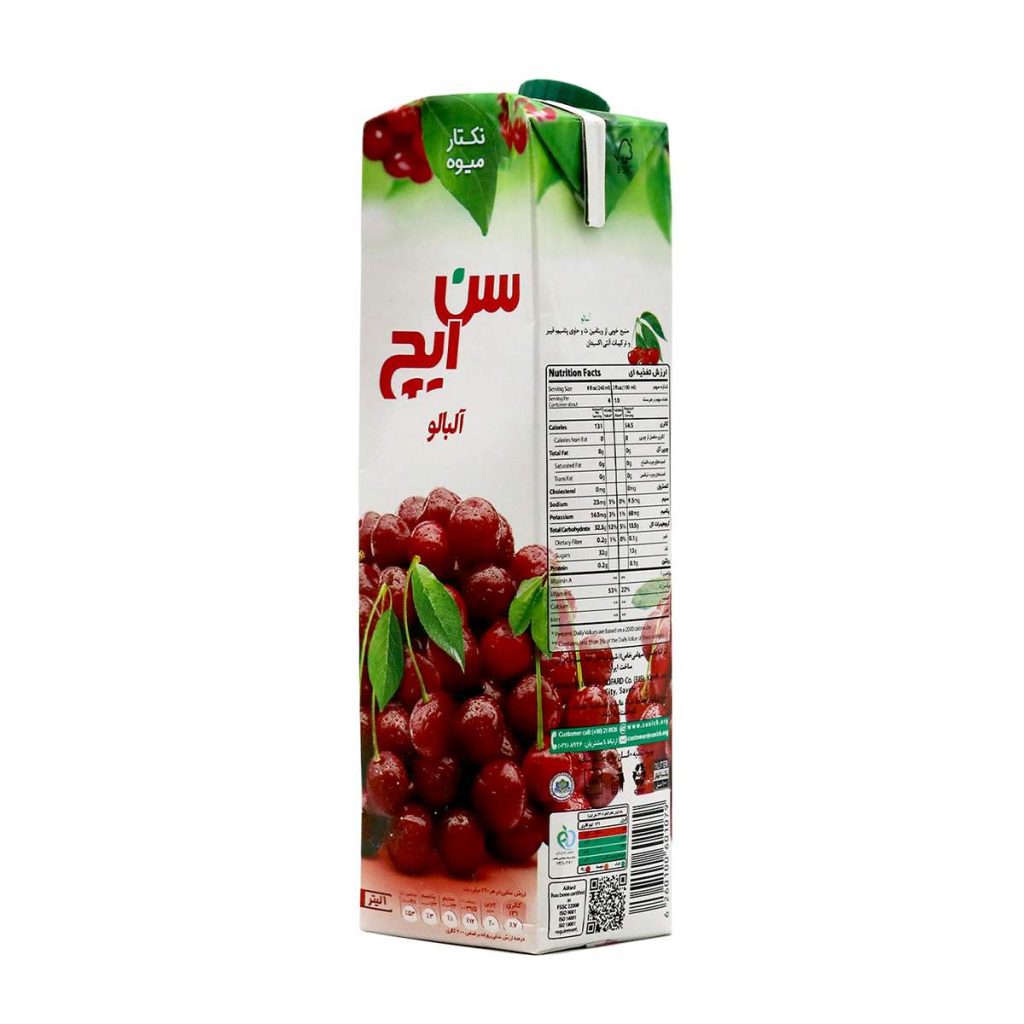 نکتار آلبالو سن ایچ - 1 لیتر