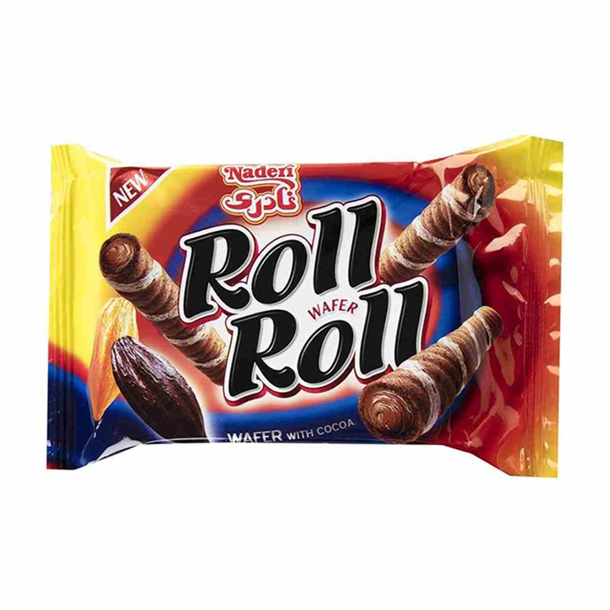 ویفر رول رول نادری با طعم کاکائو - 50 گرم